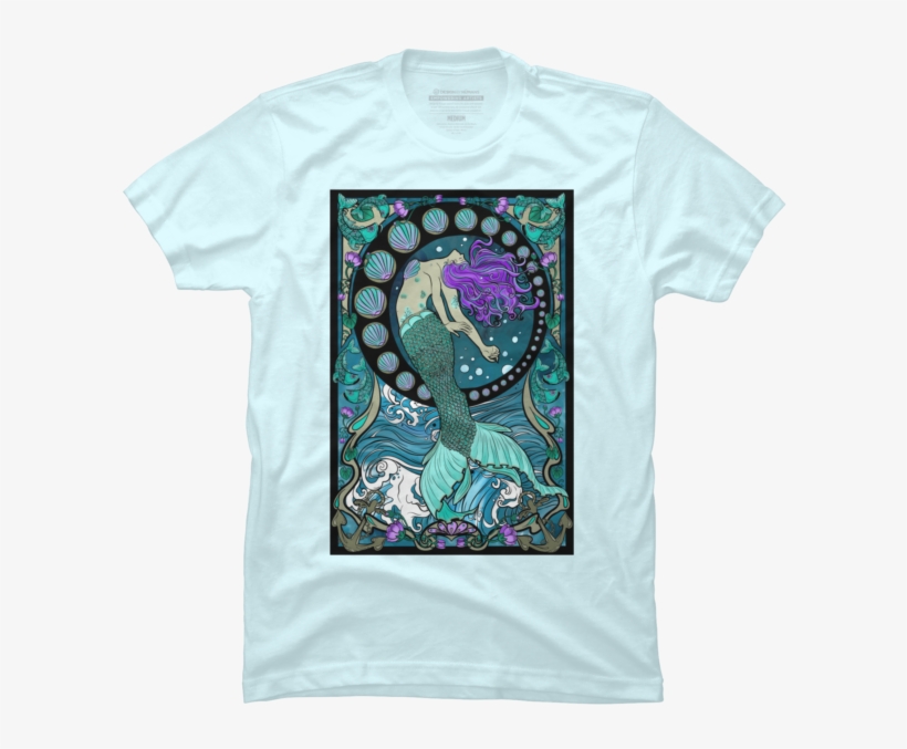 Art Nouveau Mermaid, transparent png download