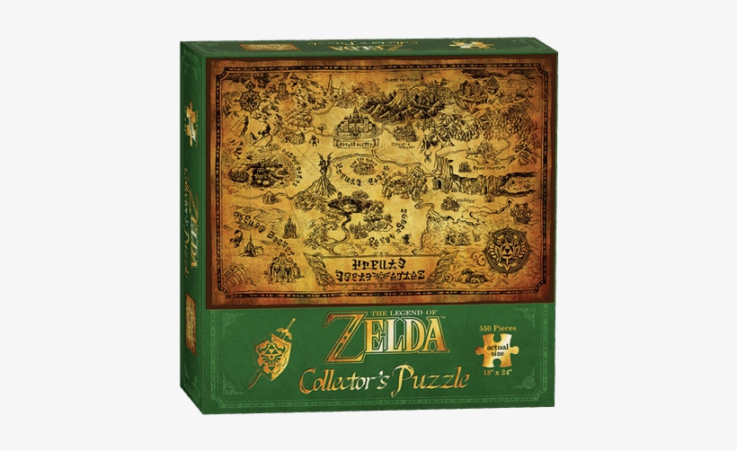 Poster The Legend Of Zelda Hyrule Map, transparent png download