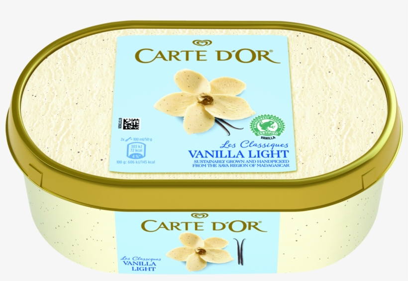 Carte D'or Les Classiques Light Vanilla Ice Cream Dessert - Box, transparent png download