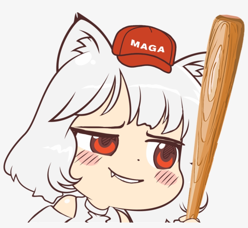 #freetoedit #awoo #wolfgirl #anime #animeright #baseball - Awoo Sticker, transparent png download