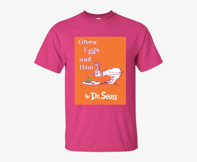 Seuss Green Eggs And Ham Book Cover Ultra Cotton T - Black By Popular Demand Red Shirt, transparent png download