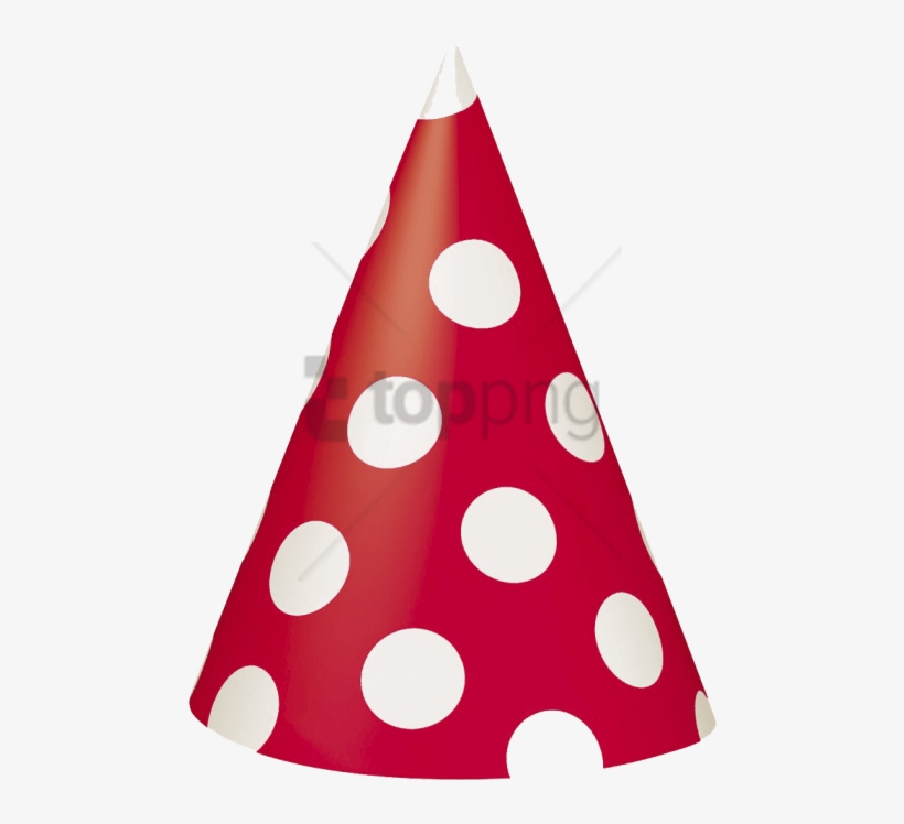 Free Png Download Polka Dot Birthday Hat Png Images - Black And White Party Hat, transparent png download