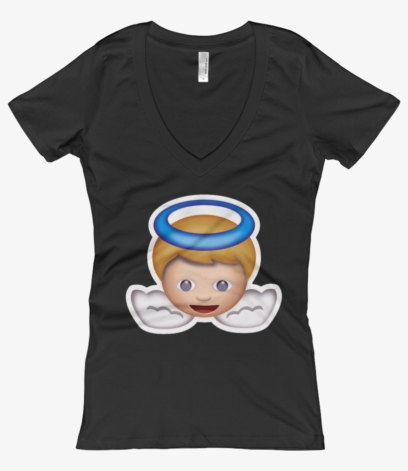 Women's Emoji V Neck - Spine T Shirts, transparent png download