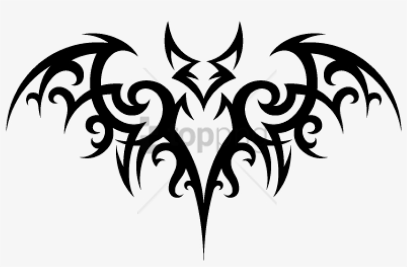 Free Png Bat Tattoo Png Image With Transparent Background - Tattoo Png, transparent png download
