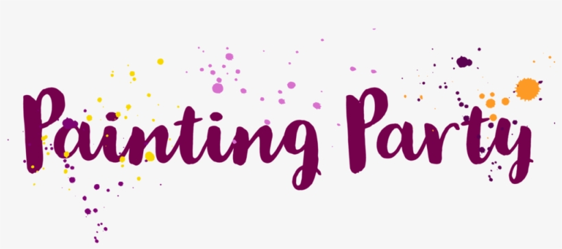 Painting Party Headliner - Calligraphy, transparent png download