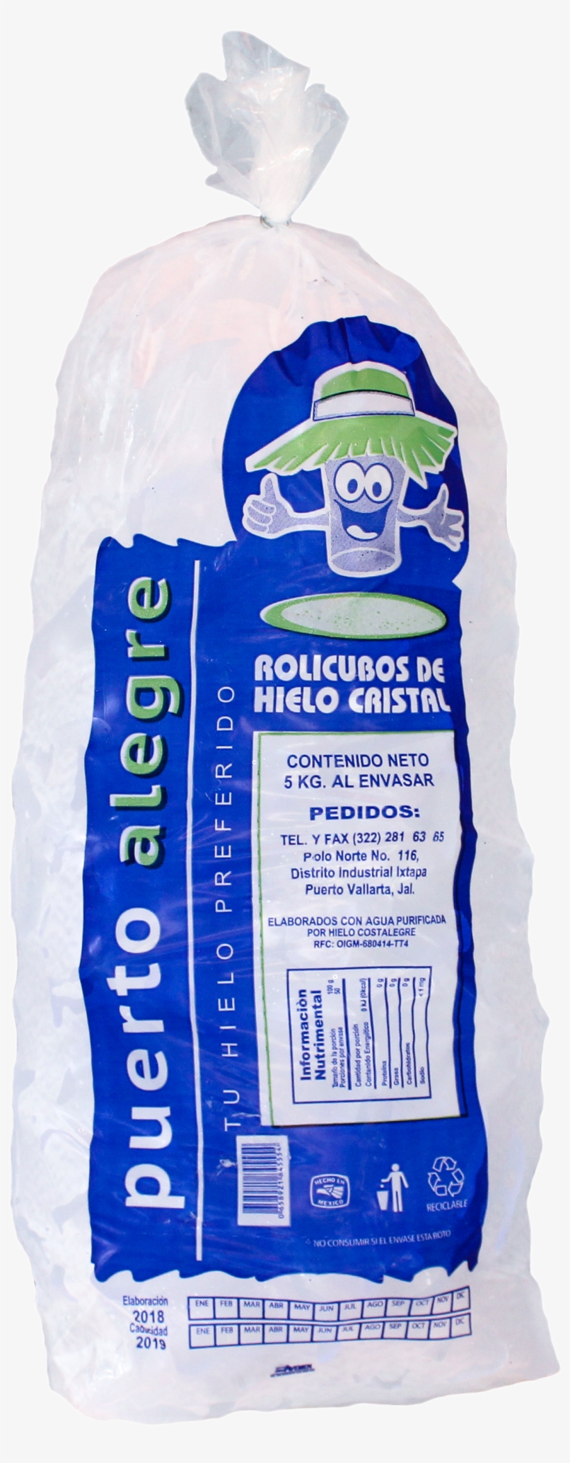 Bolsa De Hielo 5 Kg - Bottle, transparent png download