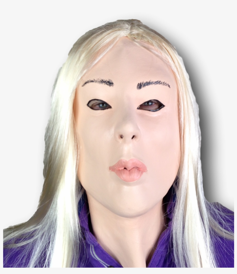 Blonde Lady Doll Mask - Blond Lady, transparent png download