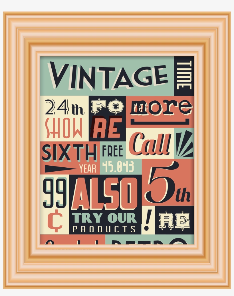 Vintage Sign - Poster, transparent png download