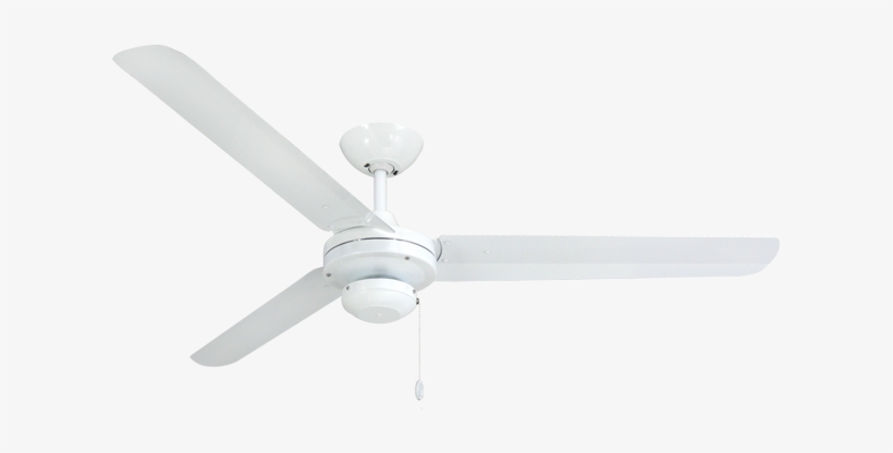 Indoor/outdoor Pure White Ceiling Fan - Ceiling Fan, transparent png download