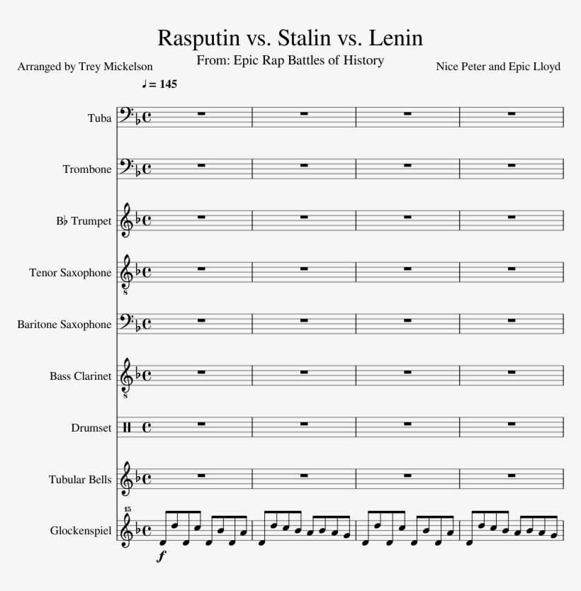 Lenin Sheet Music Composed By Nice Peter And Epic Lloyd - Document, transparent png download