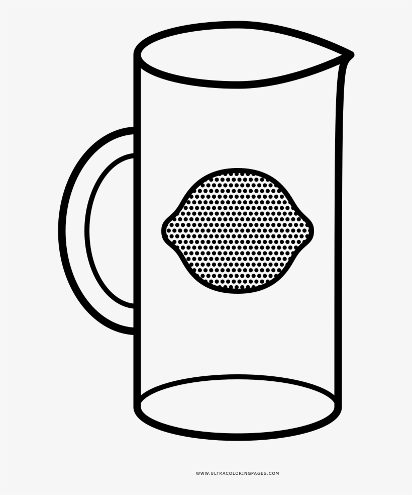 Lemonade Coloring Page - Circle, transparent png download