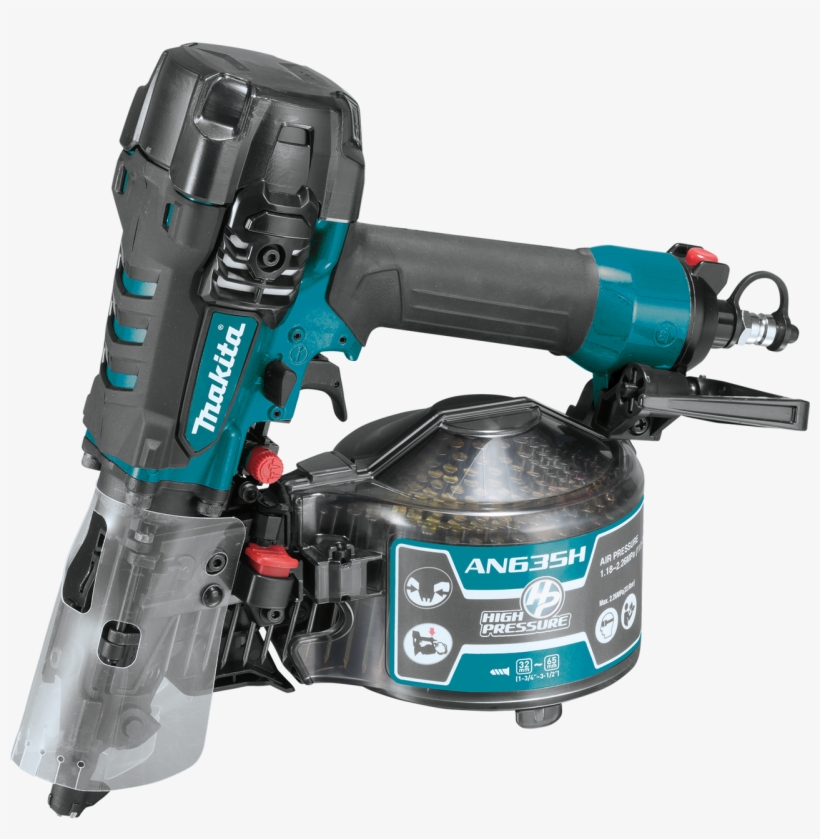 Makita 2‑1/2" High Pressure Siding Coil Nailer An635h - Makita, transparent png download