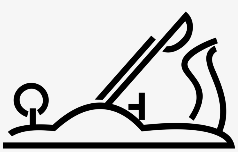 Vector Illustration Of Wood Plane Carpentry Tool For - Wood Plane Clipart, transparent png download