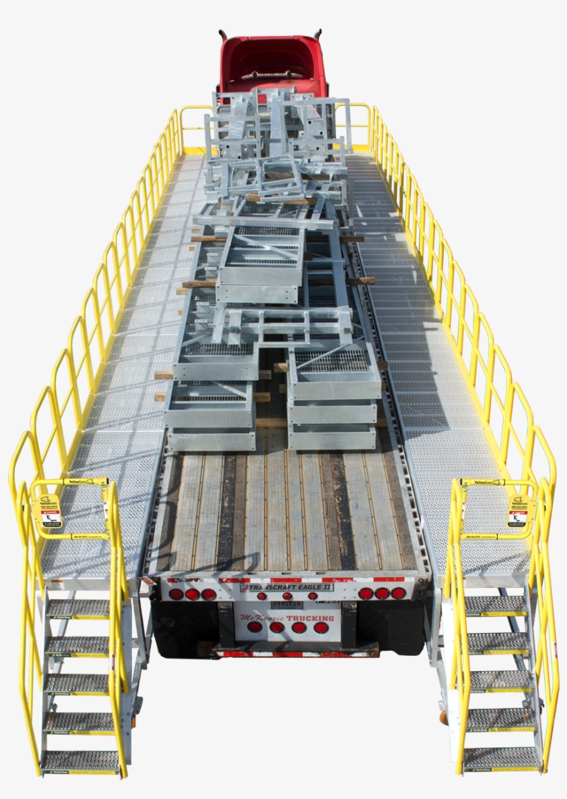 Custom, Rolling Work Platforms That Are Full Length - Trailer, transparent png download
