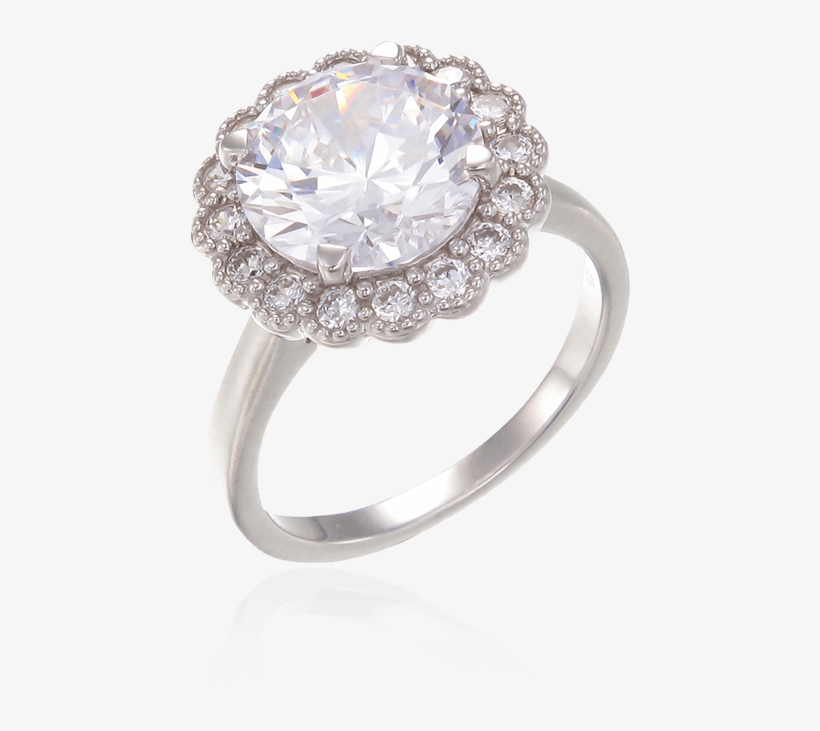 Classic White Ring - Pre-engagement Ring, transparent png download