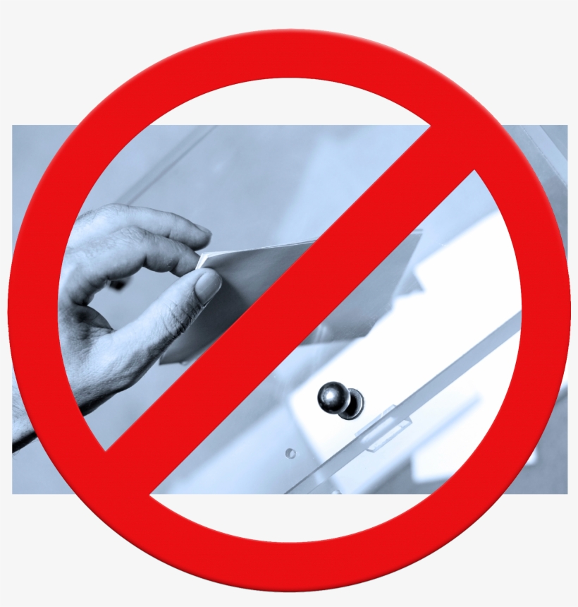 Only A Registered Voter Can Cast Their Ballot Into - Prohibido Comer Helado, transparent png download