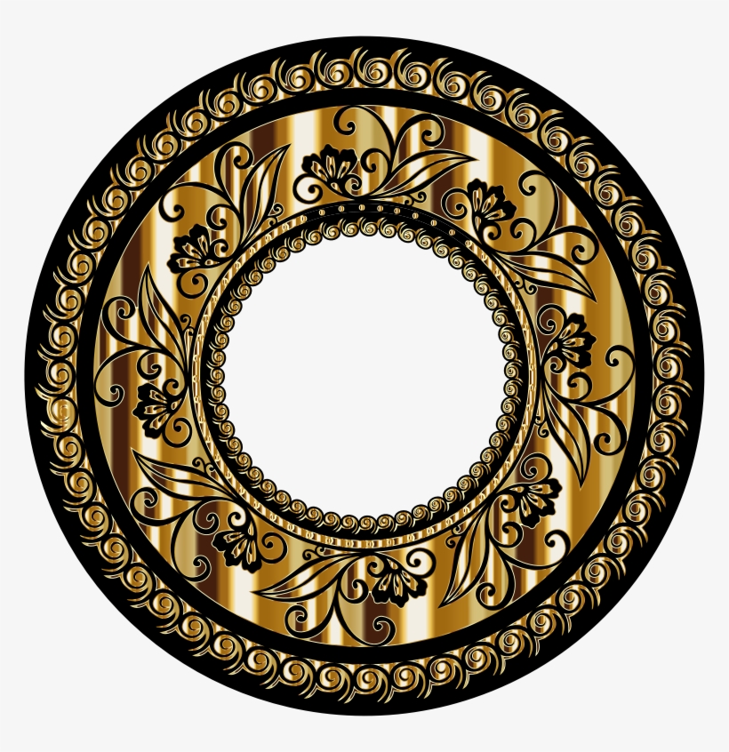 Momdala Minus Text And Mom Gold - Circle, transparent png download