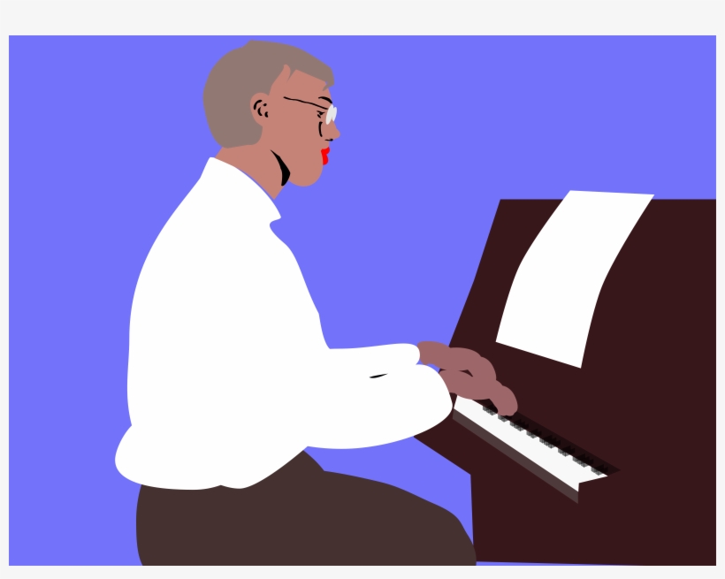 Pianist Clipart - Illustration, transparent png download