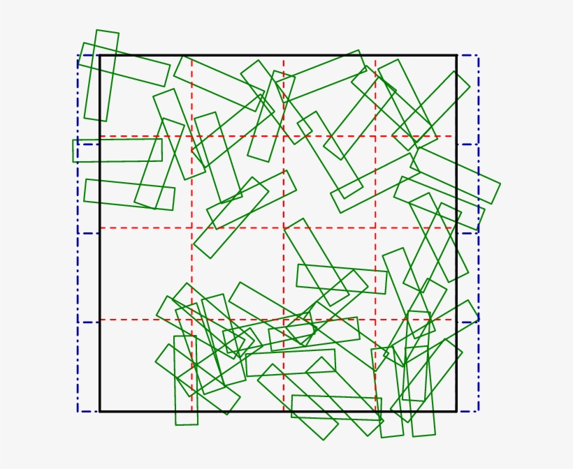 An Example Of A Homogeneous Fbc Rectangle Percolation - Line Art, transparent png download