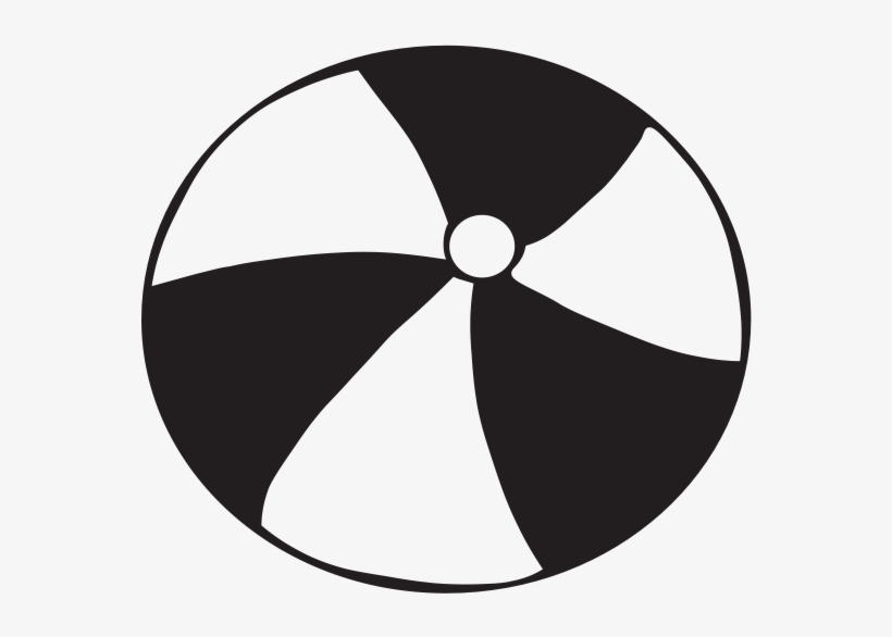 Beach Ball Rubber Stamp - Circle, transparent png download