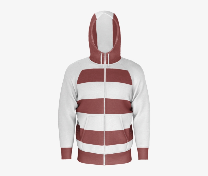 Red Horizontal Stripes - Hoodie, transparent png download