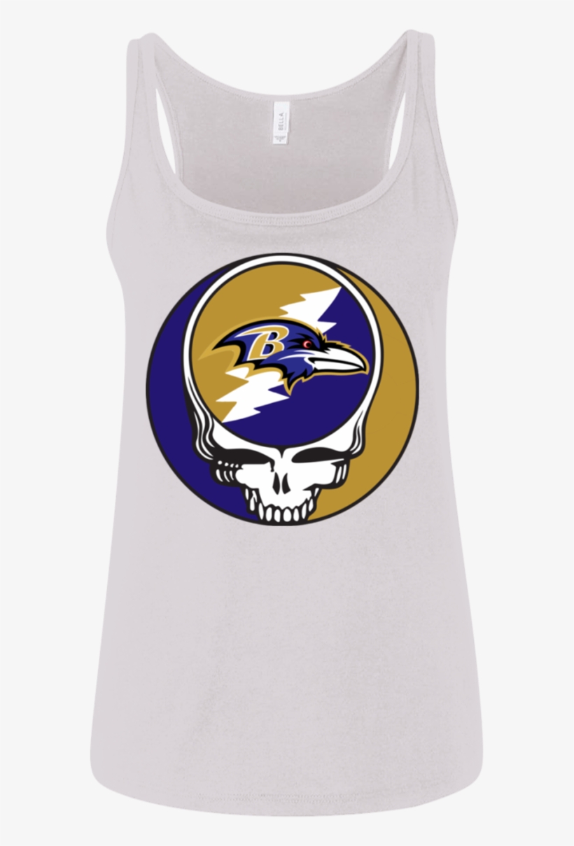 Ravens Grateful Dead Design Ladies' Relaxed Jersey - Active Tank, transparent png download