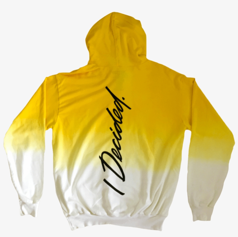 I Decided Dip Dye Yellow Hoo Big Sean - Hoodie, transparent png download