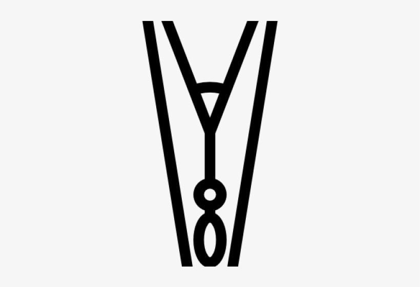 Black Clipart Clothespin, transparent png download