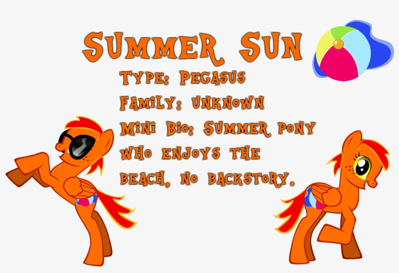 My Third Oc, Summer Sun - Cartoon, transparent png download