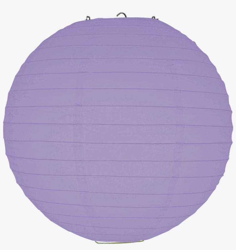 Lavender Ribbed Paper Lanterns - Circle, transparent png download