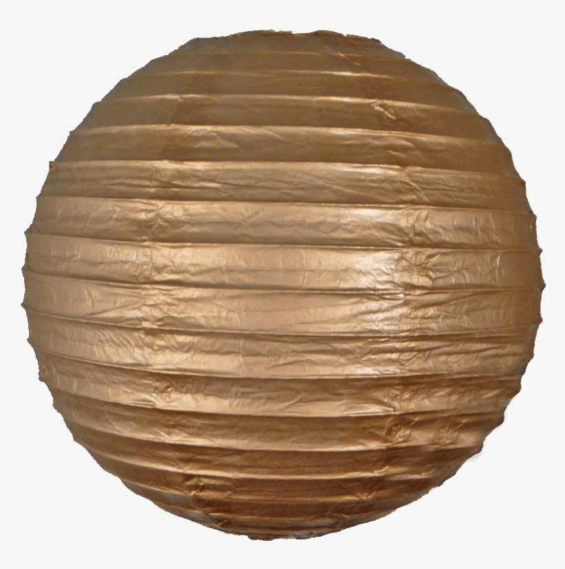 16 Inch Gold Paper Lanterns - Gold Paper Lantern Png, transparent png download