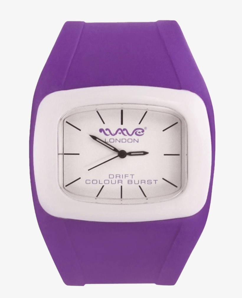Drift Colour Burst Purple White Unisex Watch - Analog Watch, transparent png download