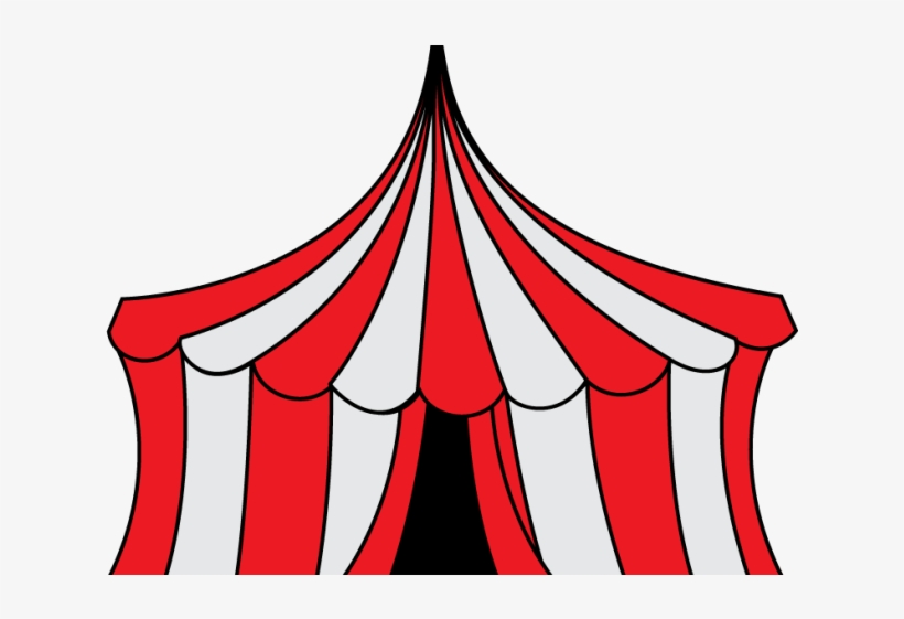 Creepy Clipart Circus Tent - Circus Tent Clipart Free, transparent png download