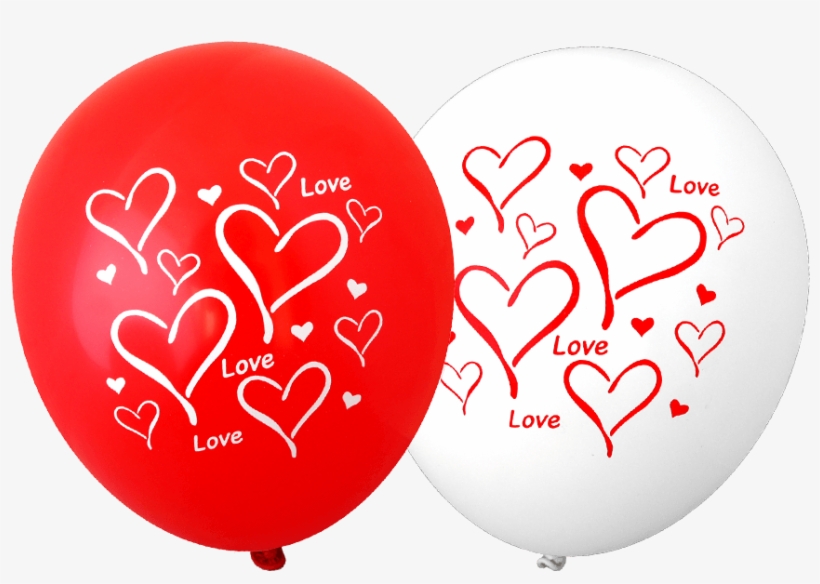 Love Hearts Balloons [1834] - Balloon, transparent png download