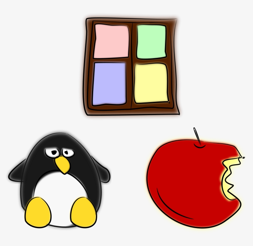 Penguin Clip Art Download - Windows Linux Apple, transparent png download