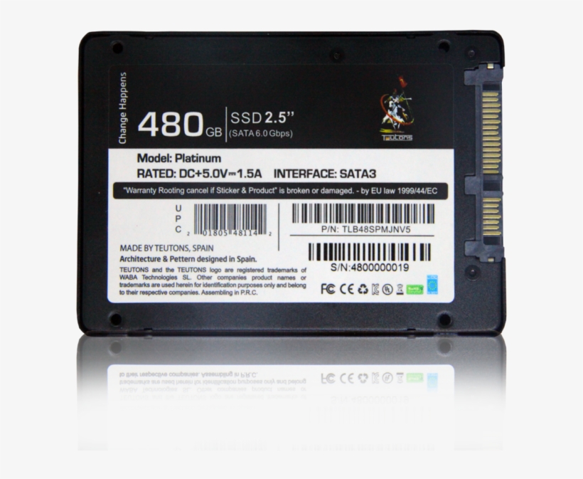 Teutons Ssd 480gb - Teutons Ssd 120gb, transparent png download