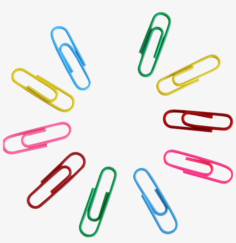 Paper Adhesive Tape Binder - Colored Paper Clips Transparent, transparent png download