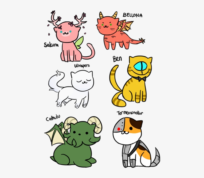 [yes, Kylo Has Adopted Three Of The Little Hell Cats - Cartoon, transparent png download