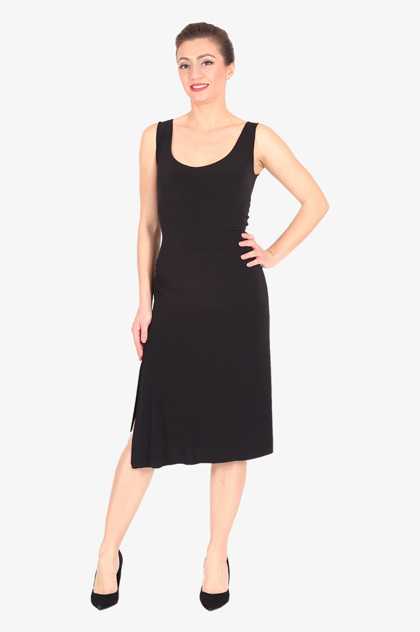 Sexy Tango Dress With Back Straps - Little Black Dress, transparent png download