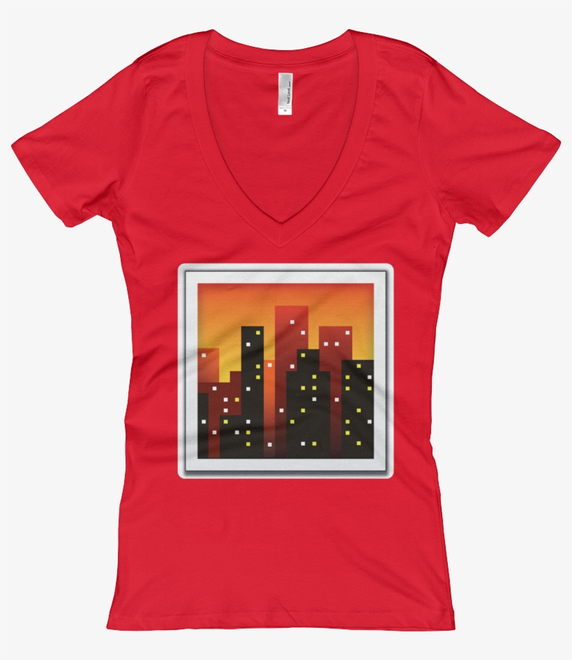 Women's Emoji V Neck - Shirt, transparent png download