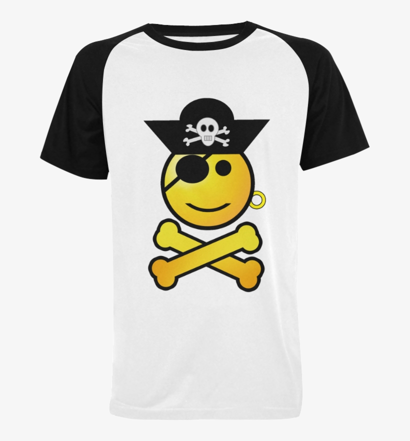 Smiley Emoji Men's Raglan T-shirt (model T11) - T-shirt, transparent png download