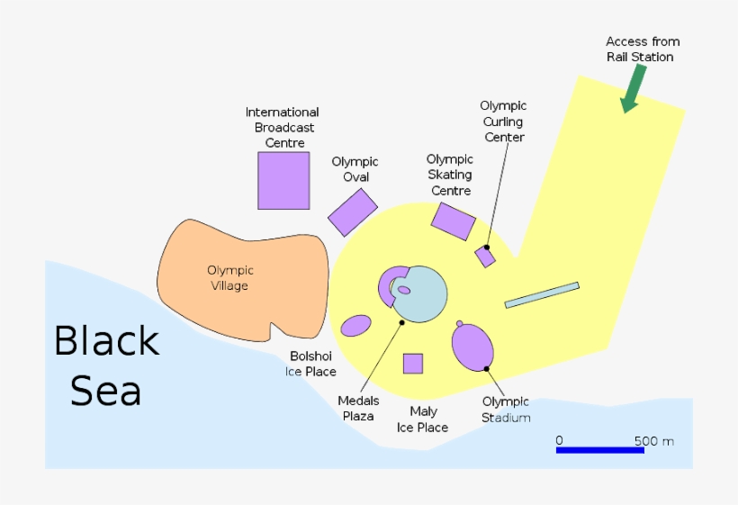This Sketch Shows The Olympic Park Concept With All - Graphic Design, transparent png download