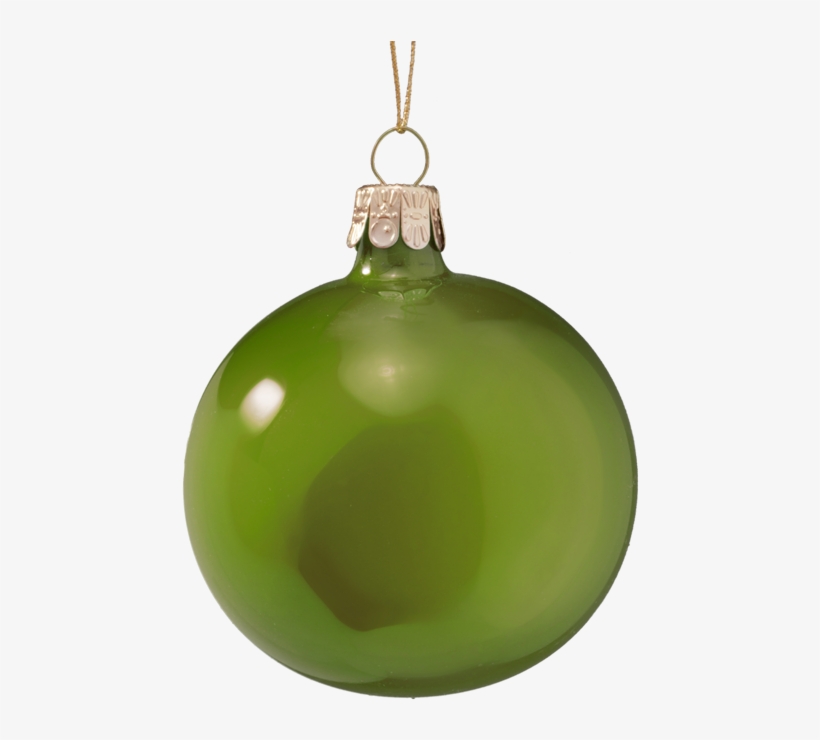 Glass Bauble Opal Green, 7 Cm - Christmas Ornament, transparent png download