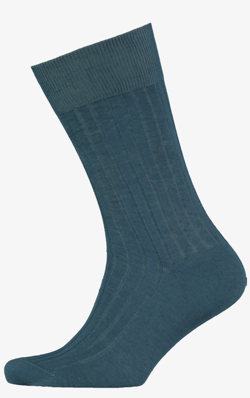 Coloured Socks Blue Jean - Sock, transparent png download