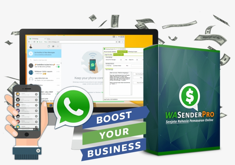 Tingkatkan Jualan Anda Melalui Whatsapp Marketing - Whatsapp Icon, transparent png download