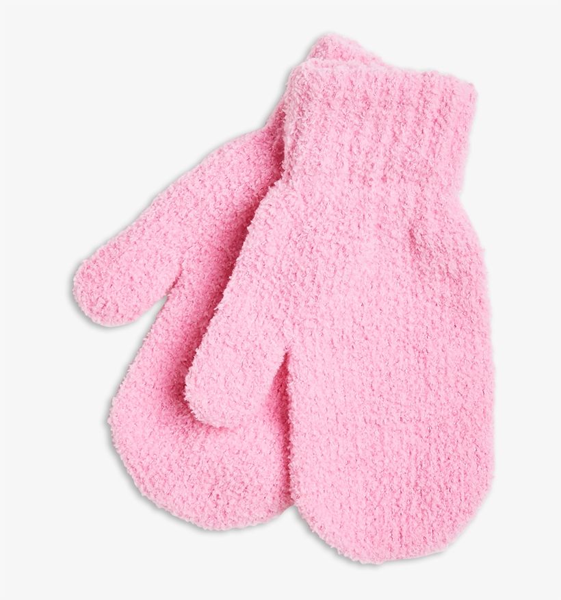 Mittens In Featheryarn And Chenille Pink - Sock, transparent png download
