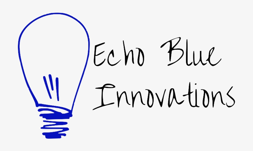 Echo Blue Innovations Logo - Calligraphy, transparent png download