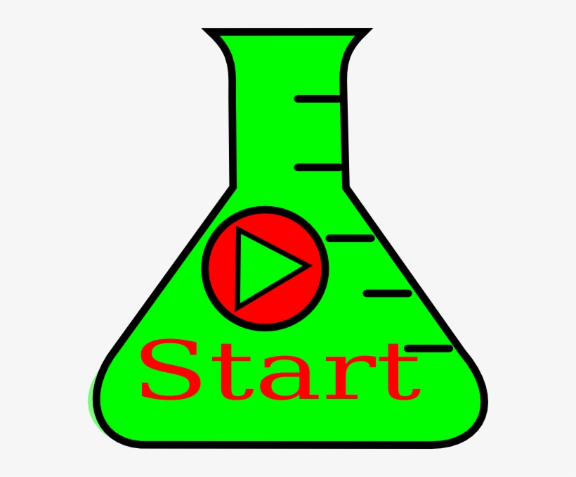 Erlenmeyer Start Green Word Png, transparent png download