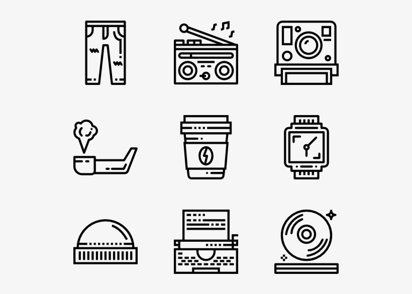 Hipster - Print Icon, transparent png download