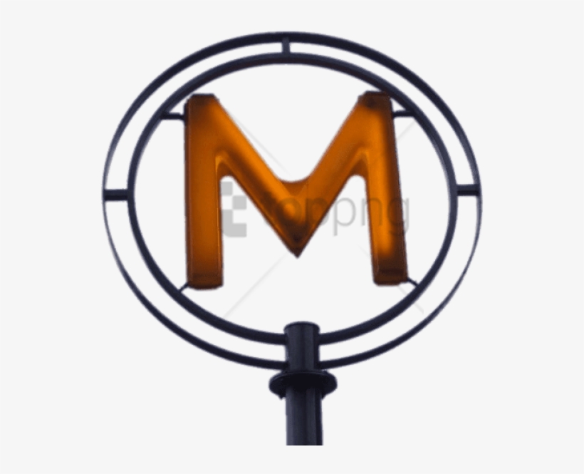 Free Png Download Metro Sign Paris Png Images Background - Paris Metro Sign, transparent png download